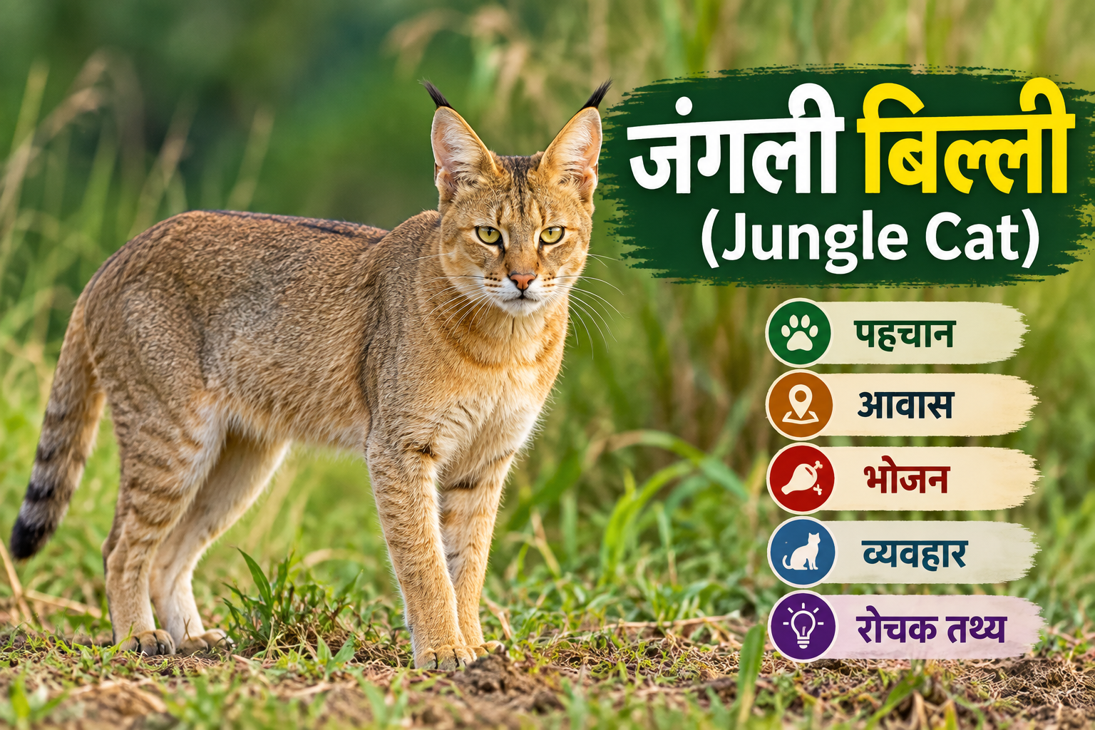 जंगली बिल्ली (Jungle Cat)